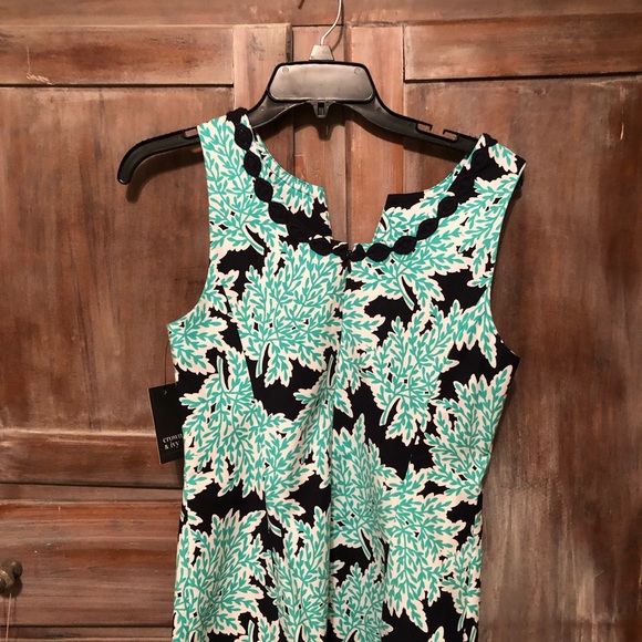 Crown & Ivey turquoise and navy dress - Picture 6 of 6